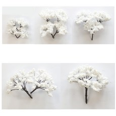 겨울 백색 나무모형 5종/건축모형 디오라마 조경재료, 4.겨울백색나무모형 9cm 2개입/T-16, 1개