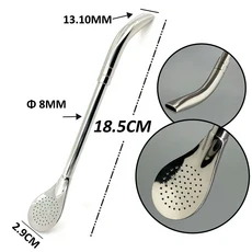 가우초 예르바 마테 봄빌라 19cm 미러 고급 스테인리스 분리형 및 필터 빨대 (옵션 도매), 01 China Mainland, 03 MB048-Non Removable