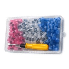 타이어 펑크 수리 나사형 지렁이, 대 30개, 중 30개, 소 40개, 1세트