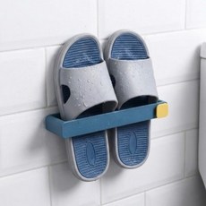 빅토리아아일랜드무타공 실내화 거치대 슬리퍼 걸이 욕실화, 1개, 그린