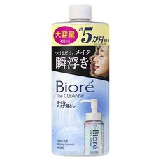 Biore 蜜妮 瞬浮卸粧油補充瓶, 1瓶, 430ml