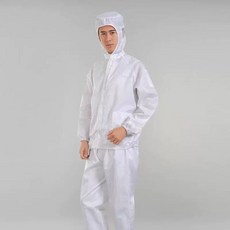 6XL 상의 여성 하의 투 제전복 빅사이즈 후드 크린복 방진복 세트, B. M, C. 분홍색