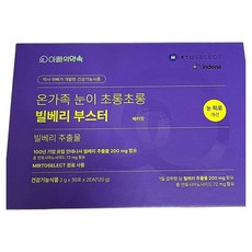 비타민C 풍부 포도맛 루테인 영양제 눈 건강 지원 부스터 60g 1개, 1정