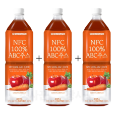 장사꾼 ABC주스 1L X 3개 사과 당근 비트 착즙 건강즙