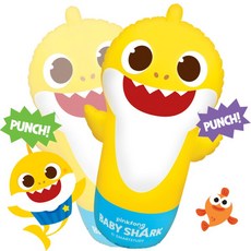 알라딘상사 아기상어 에어펀치백 대형 1070mm, 1개, 혼합색상