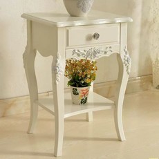 유럽풍 엔틱협탁 빈티지 x 수납공간 골드 35cm 아이보리 협탁 x 60cm 40cm, 1개, C. 아이보리 6211 실버