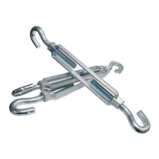 앙카팩토리 철 주물 오픈형 턴버클 와이어 장력 조절 후크 고리타입, 철 오픈형 턴버클 1/2인치 1개