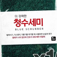 설거지 맑은하루 더 강력한 청수세미 1매 10개입 행주