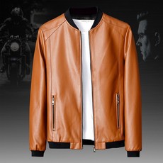 騎士夾克修身設計人造皮革