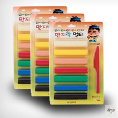 만지락 멀티 칼라 유점토 7색 컬러점토 클레이공예, 1