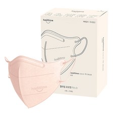 힐타임 코코핏 KF94 컬러 마스크 소형L 새부리형 숨쉬기편한, 25매입, 1개, 블러쉬베이지