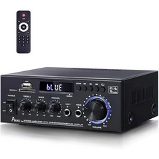 AK45 pro 스테레오 수신기 및 오디오 앰프 리모컨 사용 가능 FM 노래방 USB/SD/RCA/MIC/FM 입력 옵션 2채널 디지털 블루투스 5.0/400W wiim, AK45pro 스테레오 수신기 및 오디오 앰프, 리모컨