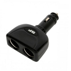 자동차멀티소켓 자동차량용 삼진 다이렉트 2구 멀티 소켓, 블랙