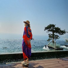 IT-23053 코튼 비치 로브가운, FREE, 스퀘어