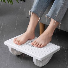 양품공방 책상 사무실 커브 발받침대, 블랙