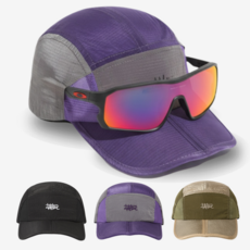 코어픽 러닝모자 아웃도어 야구모자 나일론 통기성 속건 폴딩 볼캡 남녀공용, 1개, 애쉬 퍼플