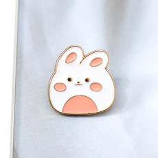 동물 뱃지 금속 브로치 핀배지 가방 액세서리 장식 소품 토끼