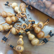佐運門 桃木葫蘆 吊飾 鑰匙圈 開光, 1個, 如意,淨化後敕令開光硃砂押上