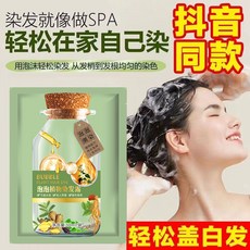 植物染髮劑 泡泡染 輕鬆蓋白髮, 黑茶, 1個