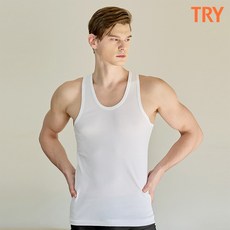 TRY 남성용 순면 100% 40수 베이직 런닝 5매입