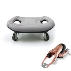 MKSY 코어 코스터 복부 복근 훈련 기계 장비 홈 헬스장용 복근 휠 롤러 운동 무릎 매트가 있는 허리 강도 트레이너 (그레이), MKSY 무릎 패드가 있는 Ab 롤러 휠, 코어 코스터