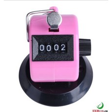 小邑的家 底座型 機械計數器 手動計數器, 粉色, 1個