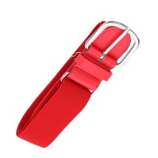 단색 야구 벨트 소프트볼 허리 벨트 조절 가능 허리밴드 클래식, Red, 1개