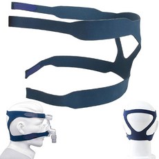 VINLINSKY 2팩 범용 용품 교체 CPAP 페이스 풀 액세서리 헤드기어 마스크, 블루., 1 PCS