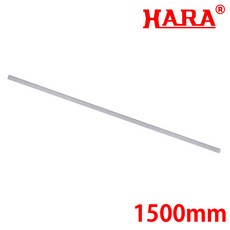 HARA 정품 무광 1.5m 스틸자 철자 직자 쇠자 1500mm 자, 1개, 실버