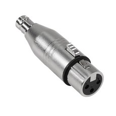 QIANRENON XLR to BNC 어댑터 - 3핀 암 동축 아날로그 비디오 커넥터 RF 오디오 카메라 마이크 믹싱 콘솔용 확장 변환, 여성
