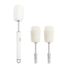 SARA SARA 2合1隨行杯清潔刷具+2個刷頭, 1個