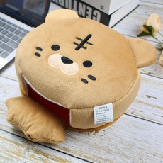 USB 電腦發熱暖手滑鼠墊 可愛卡通保暖護腕滑鼠套 可拆洗冬季暖手寶, 小虎【自帶一根發熱片】