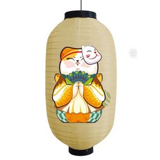 중국집 조명 라멘 카페 랜턴 일본 갓등 포차 풍등 수박색 야키토리 조명, AN_마스크 고양이 25x47cm(램프제외)