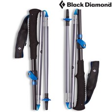 Black Diamond Distance FLZ 鋁合金登山杖 112533 錫灰 Pewter, 1個