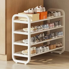 공간 절약형 다층 금속 신발장 내구성 좁은 디자인 철 제작 목재 없음 지상 적합, 05 45cm-w-4layer