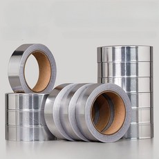 알루미늄 포일 테이프 방수 내열 배기 밀봉 0.05mm 50m F_너비8cmx길이50mx두께0.05mm, 1개