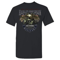 Harley-Davidson 밀리터리 - 남성용 밀리터리 그린 그래픽 티셔츠 - 투어 오브 듀티 퍼시픽 밀리터리 그린. Large, 3X-Large, 스모크 그레이