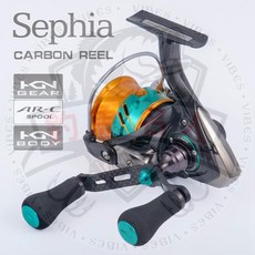 Sephia 碳素紡車輪 遠投淺線杯 魷魚輪, Sephia LT1000S