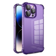 휴대폰 14 커버 방수 커버 스크래치 방지 보호 케이스용 클리어 케이스, 자줏빛의