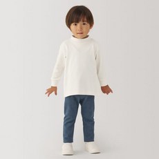 [무인양품] 베이비 기모 스무스 하이넥 긴소매 긴팔 티셔츠 CC23TA4A 477360