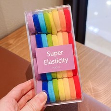 엘루온 무지개 머리끈 32개입