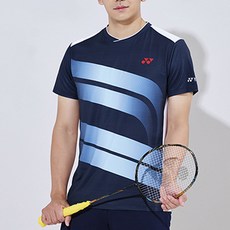 YONEX 男款拼色羽毛球T恤 223TS009M 海軍藍