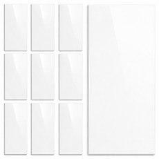 카로히포 접착식 붙이는 방수 타일 시트지 스티커 10개, 화이트