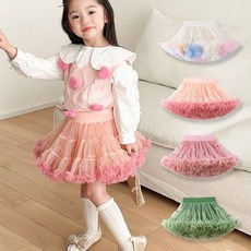 조이멀티 엠케이 여아용 파티튜튜 발레 레이스 샤 캉캉 스커트