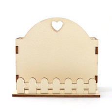 울타리 합판나무 다용도 DIY 하트꽂이 10cmX11.2cm, 10개[낱개수량확인]