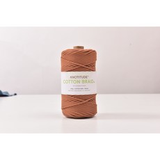 3mm 고급 마크라메실 순면우동사 100m 네트백 스트링 컬러우동실 코튼 브레이드 색실, 30-Chocolate