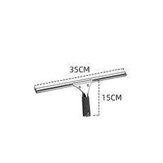유리창청소밀대 고층 장대스퀴지 없음 유리닦이 접이식 35cm, 1개, C. 35cm 와이퍼 + 고무 스트립