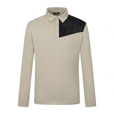 팬텀 봄 남성 기능성 로고 배색 카라 긴팔 티셔츠 211F1TO205