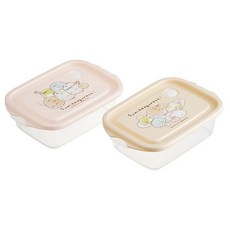 Skater 스케이터 스미코구라시 드로잉 밀폐용기 500ml 2개입 일본산, 2개, 保存容器, 1L