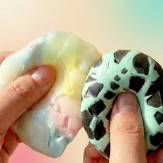 율샵 왁뿌볼 왁스 뿌시기 스트레스볼 말랑이, 두쫀뿌2개+레인보우뿌1개, 1세트